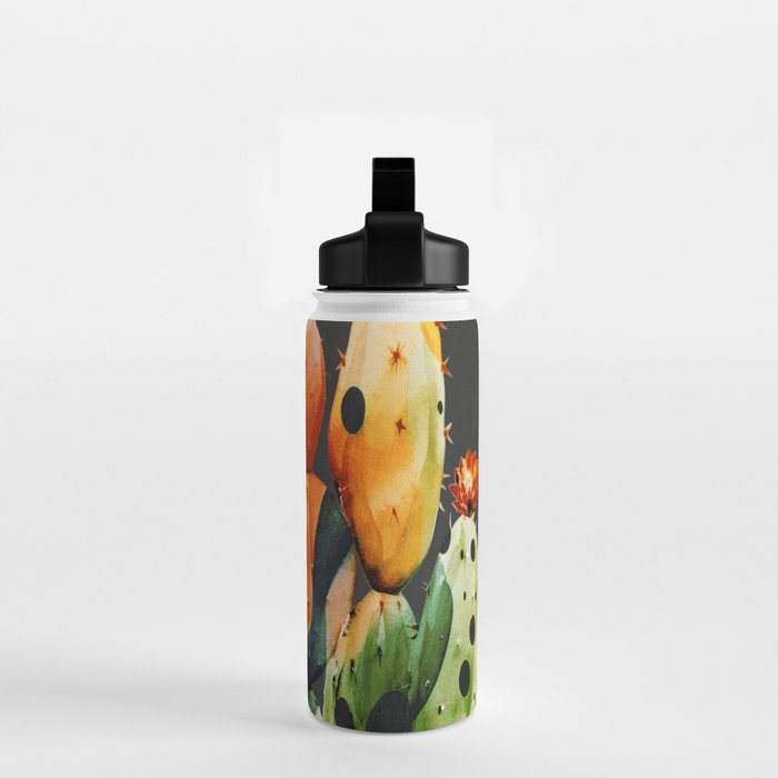 Abstract Modern Cactus 2 Water Bottle Gallery Image 2