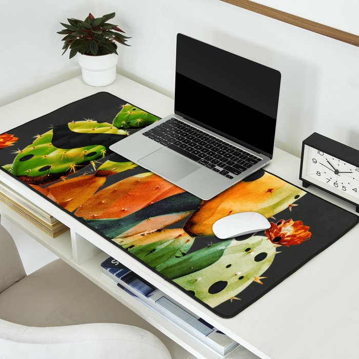 Abstract Modern Cactus 2 Desk Mat Gallery Image 2