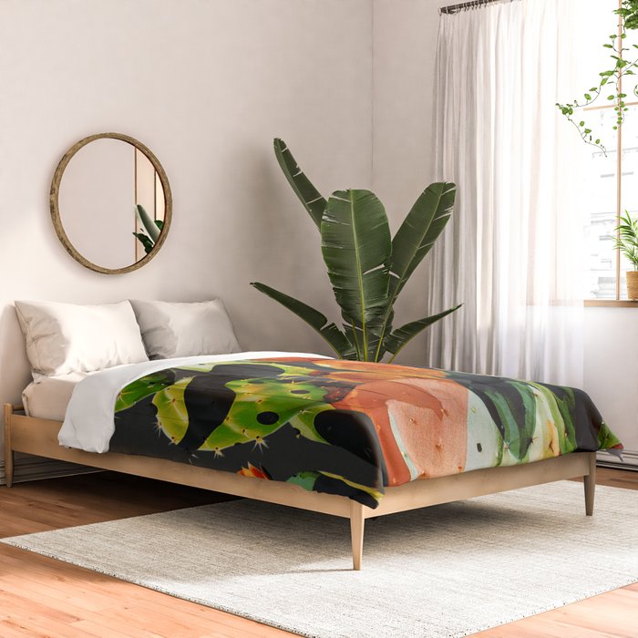 Abstract Modern Cactus 2 Comforter Gallery Image 2