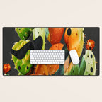 Abstract Modern Cactus 2 Desk Mat Gallery Image 1