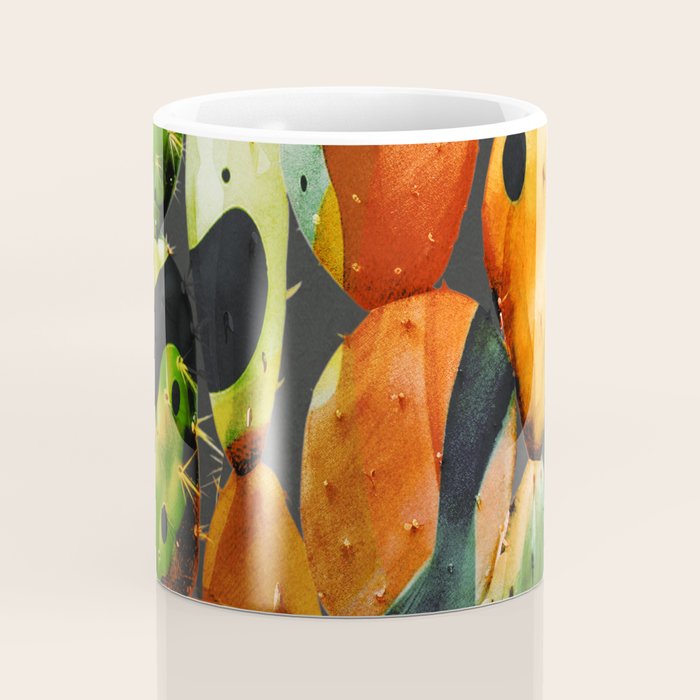 Abstract Modern Cactus 2 Coffee Mug Gallery Image 4