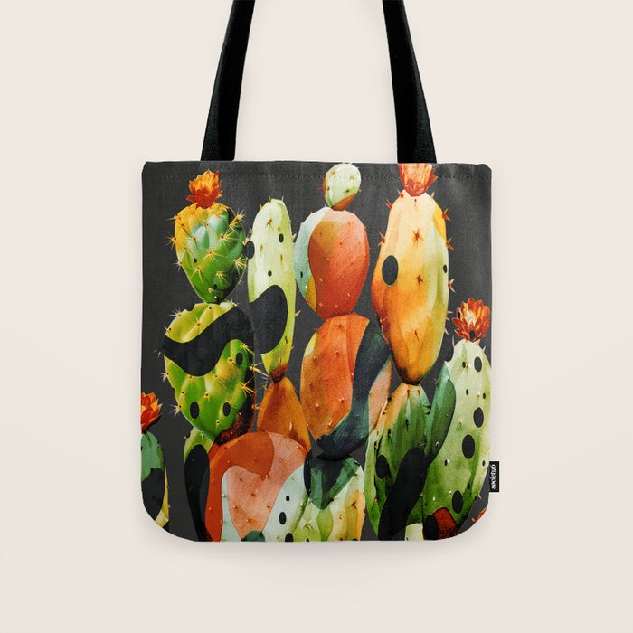 Abstract Modern Cactus 2 Tote Bag Gallery Image 1