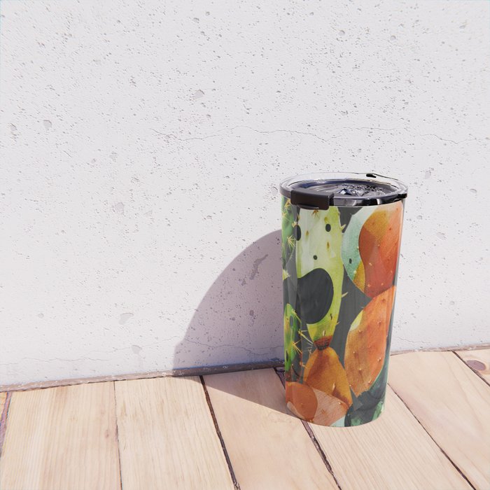 Abstract Modern Cactus 2 Travel Mug Gallery Image 4