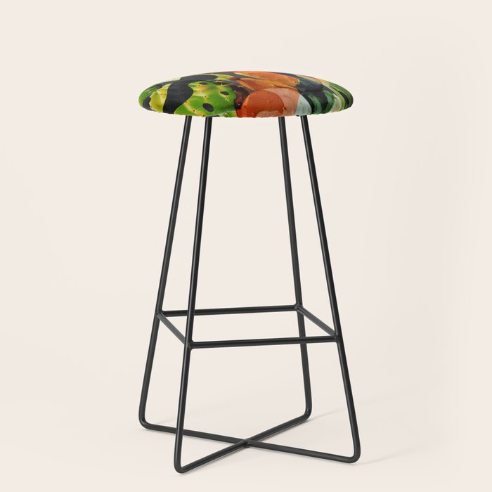 Abstract Modern Cactus 2 Stool Gallery Image 1