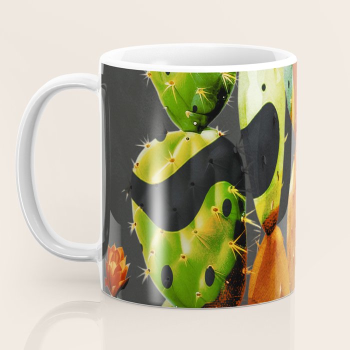 Abstract Modern Cactus 2 Coffee Mug Gallery Image 3