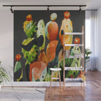 Abstract Modern Cactus 2 Wall Mural Gallery Image 1