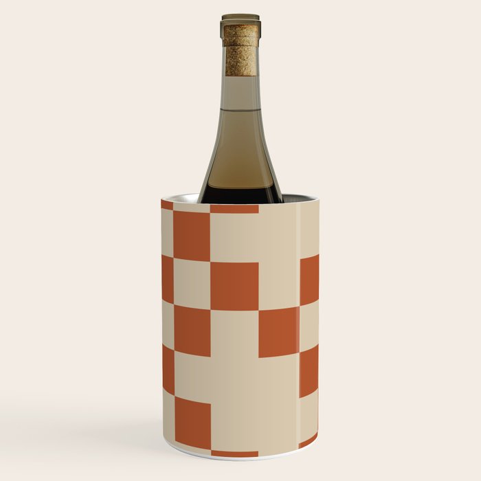 Checked in Burnt Orange Wine Chiller Gallery Image 2