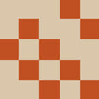Checked in Burnt Orange Coffee Mug Gallery Image 2