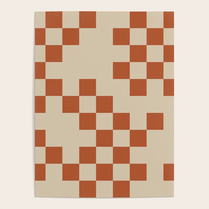 Checked in Burnt Orange Poster Gallery Image 4