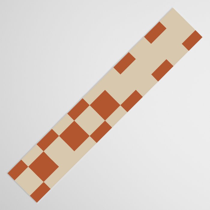 Checked in Burnt Orange Table Runner Gallery Image 3