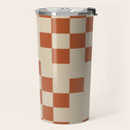 Checked in Burnt Orange Travel Mug Gallery Image 2