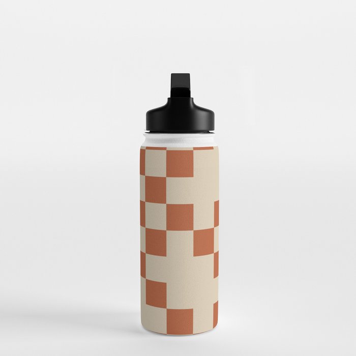 Checked in Burnt Orange Water Bottle Gallery Image 3