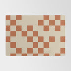 Checked in Burnt Orange Rug Gallery Image 2