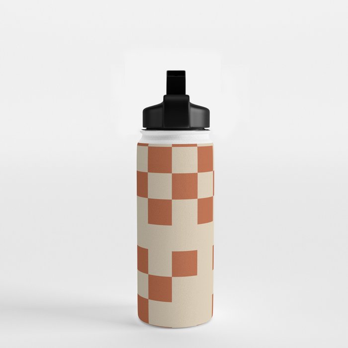 Checked in Burnt Orange Water Bottle Gallery Image 2