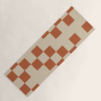Checked in Burnt Orange Yoga Mat Gallery Image 1