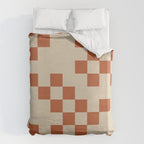 Checked in Burnt Orange Duvet Cover Gallery Image 6