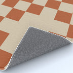 Checked in Burnt Orange Rug Gallery Image 4