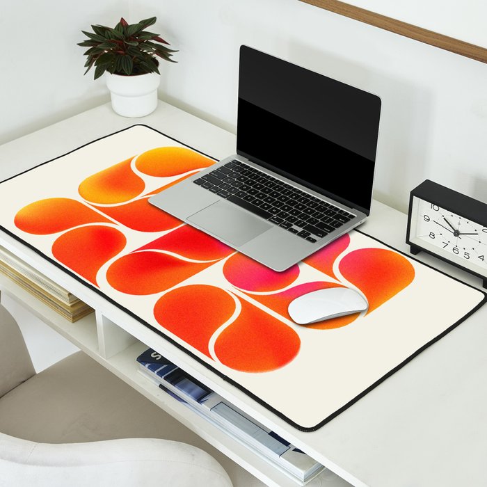 Gradient Playful Shapes  Desk Mat Gallery Image 2