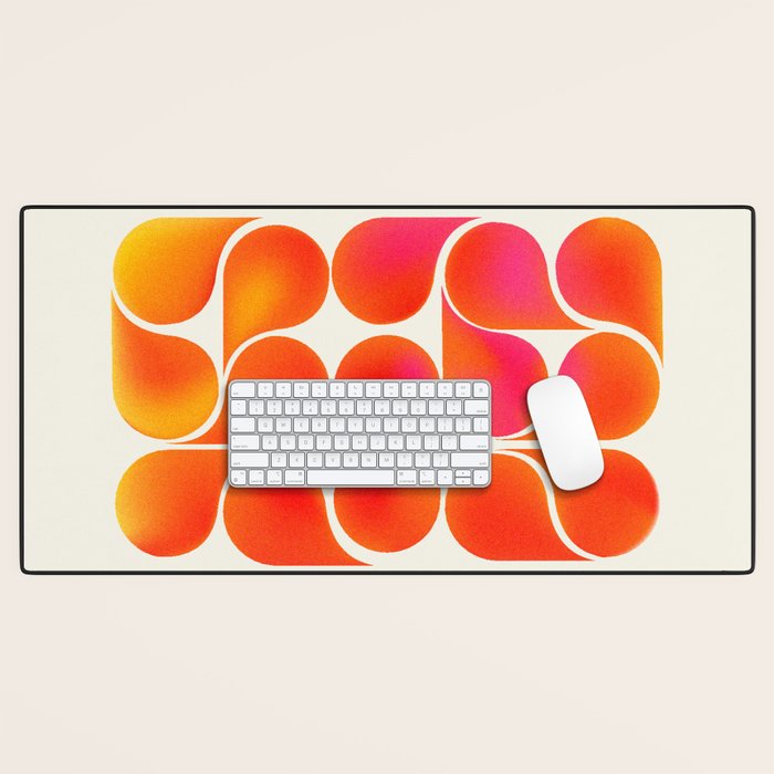 Gradient Playful Shapes  Desk Mat Gallery Image 1