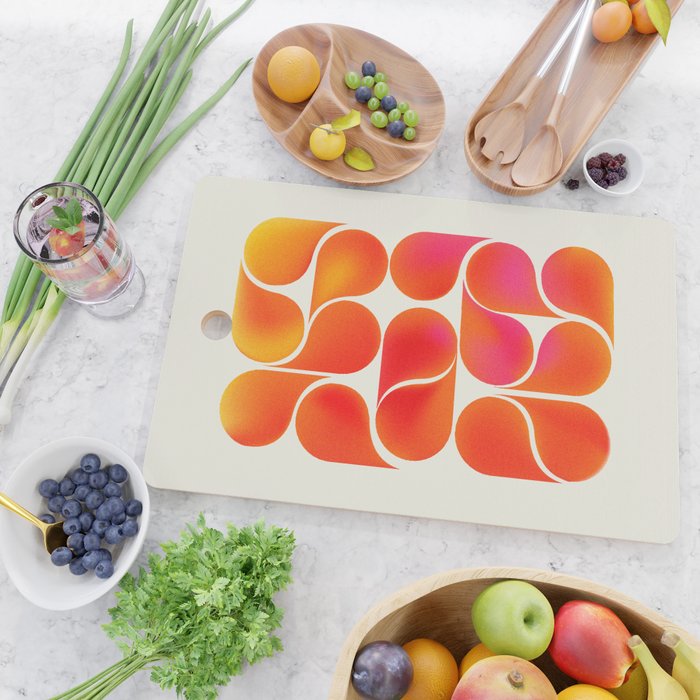 Gradient Playful Shapes  Cutting Board Gallery Image 2