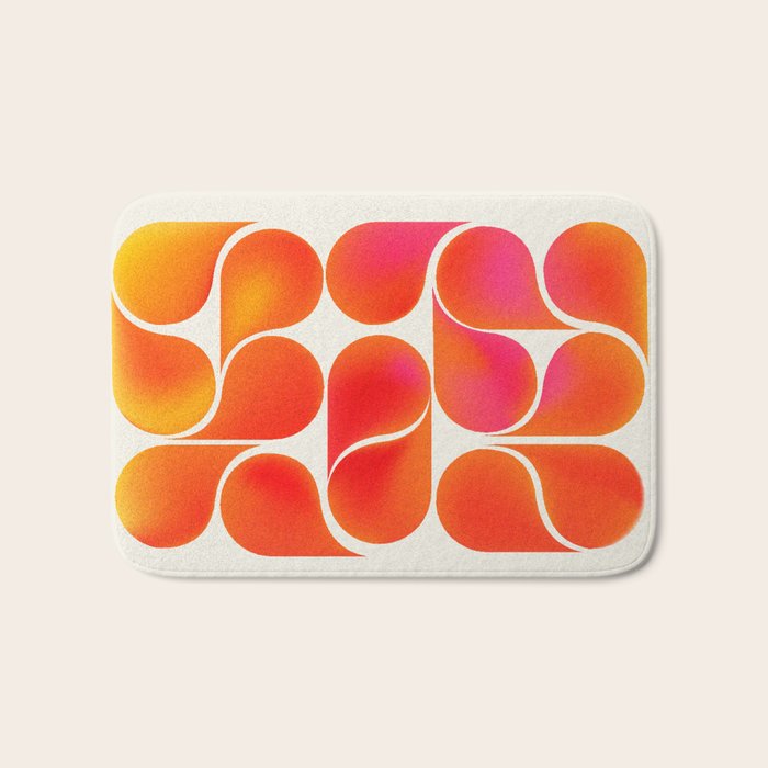 Gradient Playful Shapes  Bath Mat Gallery Image 1