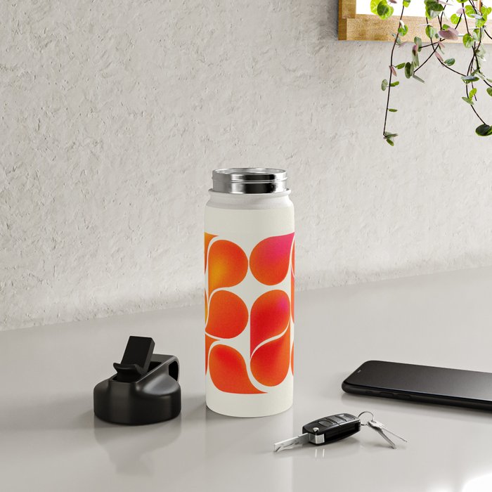 Gradient Playful Shapes  Water Bottle Gallery Image 4