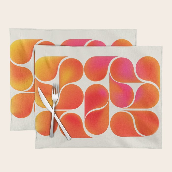 Gradient Playful Shapes  Placemat Gallery Image 1