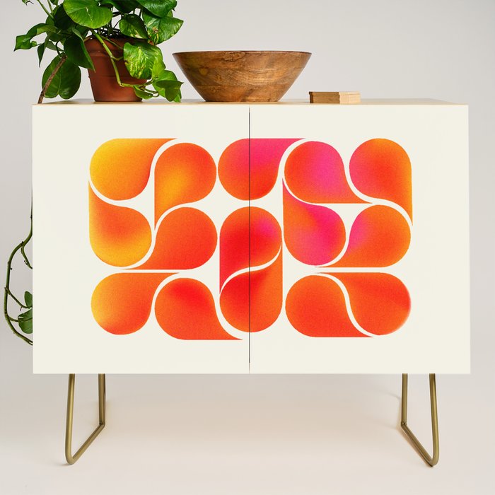 Gradient Playful Shapes  Credenza Gallery Image 1