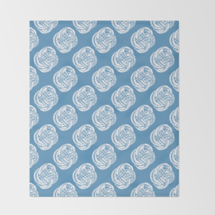Coastal Knot Interlacing Throw Blanket Gallery Image 2