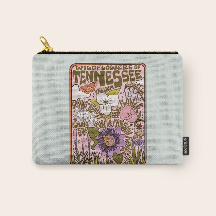 Tennessee Wildflowers Carry All Pouch Gallery Image 1