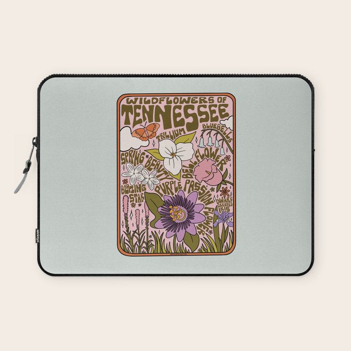 Tennessee Wildflowers Laptop Sleeve Gallery Image 1