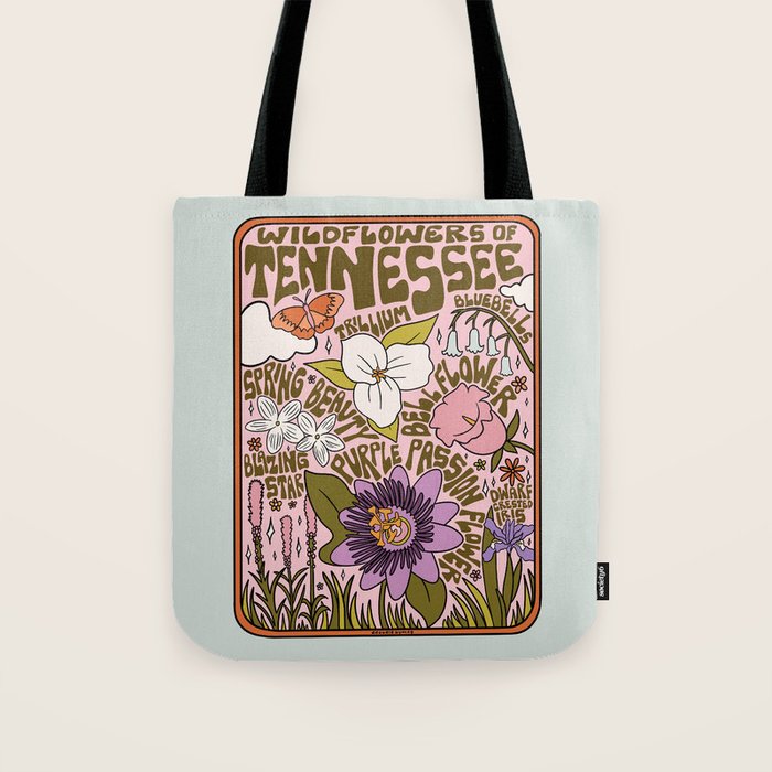 Tennessee Wildflowers Tote Bag Gallery Image 1