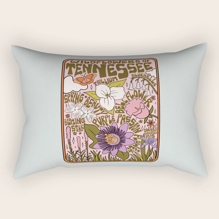 Tennessee Wildflowers Rectangular Pillow Gallery Image 2
