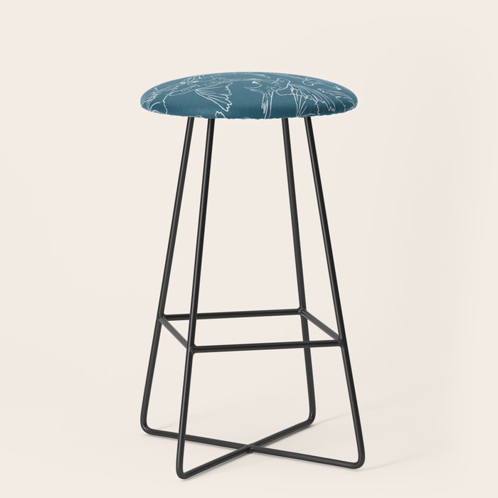 Little Blue Macaws Stool Gallery Image 1