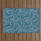 Little Blue Macaws Outdoor Rug Gallery Image 1