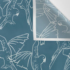 Little Blue Macaws Wall Tapestry Gallery Image 3
