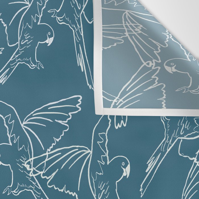 Little Blue Macaws Wall Tapestry Gallery Image 3
