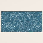 Little Blue Macaws Desk Mat Gallery Image 3