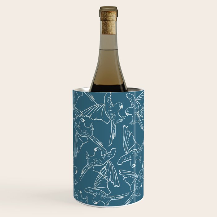 Little Blue Macaws Wine Chiller Gallery Image 1