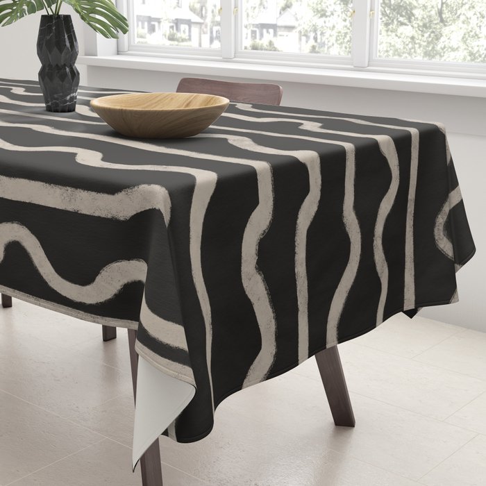 Noir: Mid Century Pattern Tablecloth Gallery Image 3
