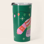 Lets Party Ugly Christmas Sweater  Travel Mug Gallery Image 3
