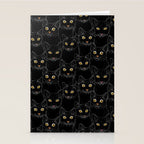 Black Cat Portraits Stationery Card Gallery Image 2