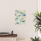 Vintage Japanese Floral Pattern Blue Chrysanthemum Poster Gallery Image 2