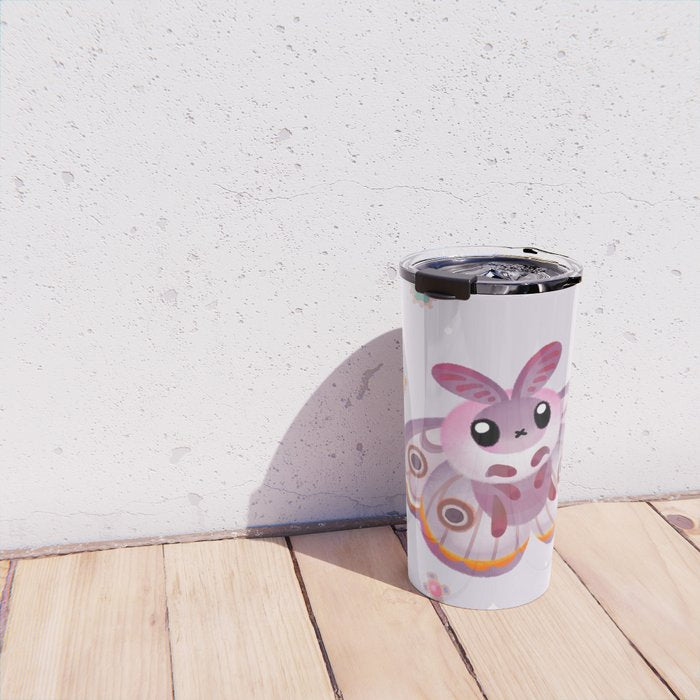 Marbled Emperor Moth Travel Mug Gallery Image 4