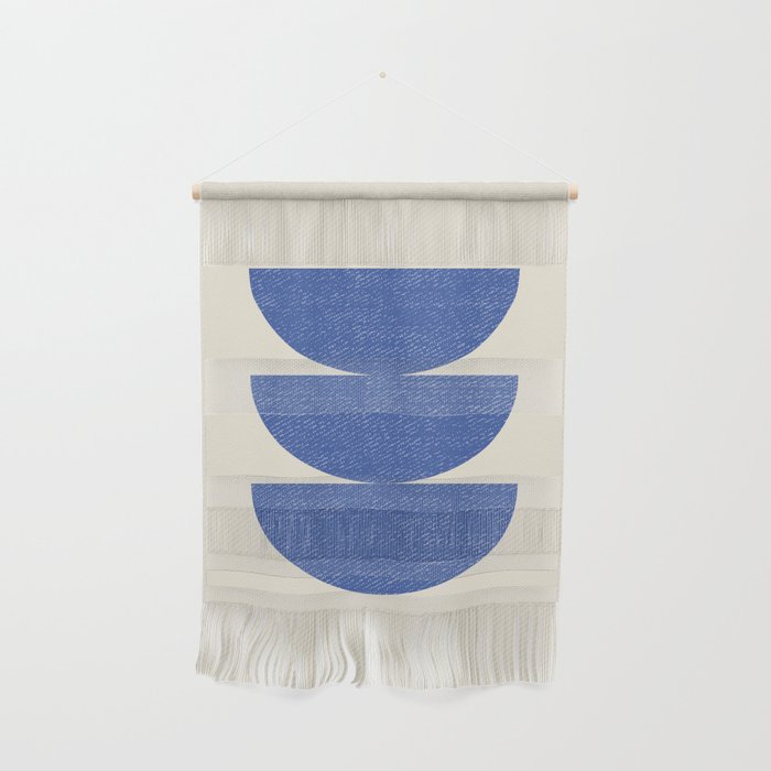 Half Circle 3 - Blue Wall Hanging Gallery Image 1