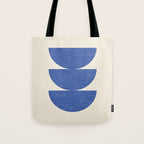 Half Circle 3 - Blue Tote Bag Gallery Image 1