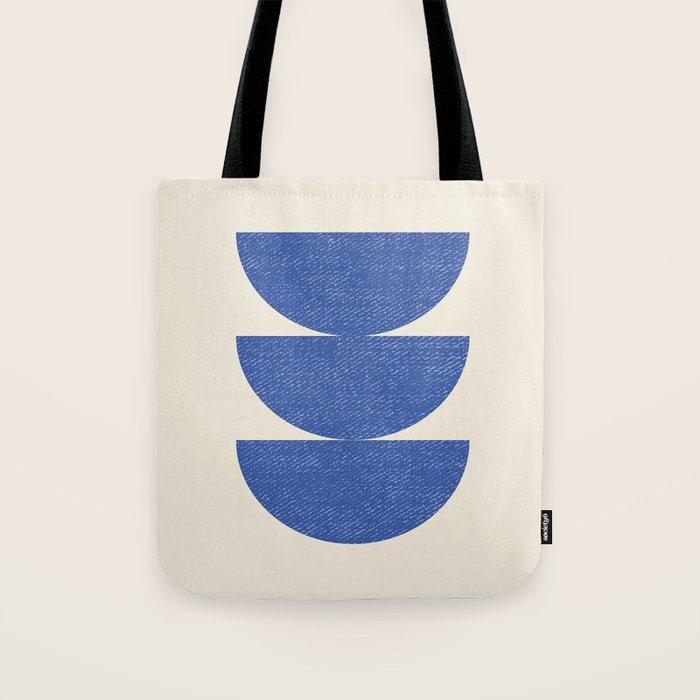 Half Circle 3 - Blue Tote Bag Gallery Image 1