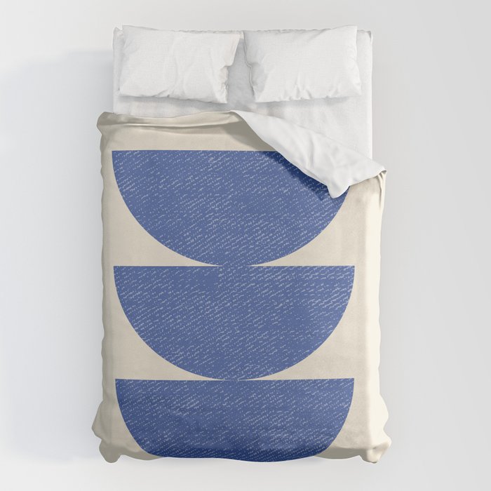 Half Circle 3 - Blue Duvet Cover Gallery Image 6