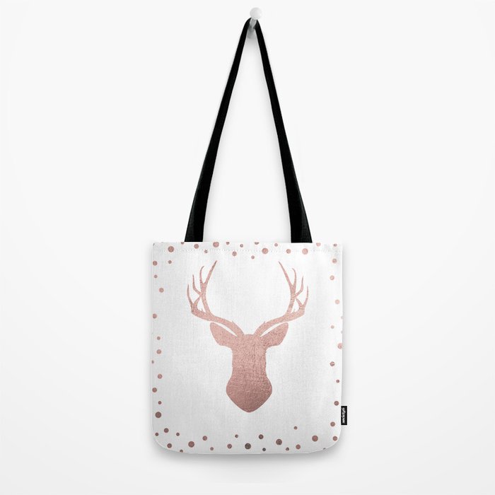 Reindeer - rose gold Tote Bag Gallery Image 2