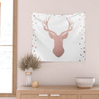 Reindeer - rose gold Wall Tapestry Gallery Image 2